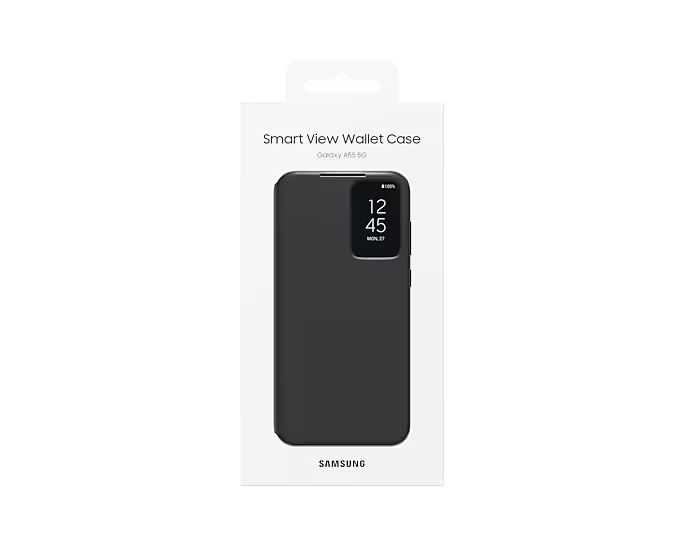 Samsung A55 Smart View Wallet Case Black