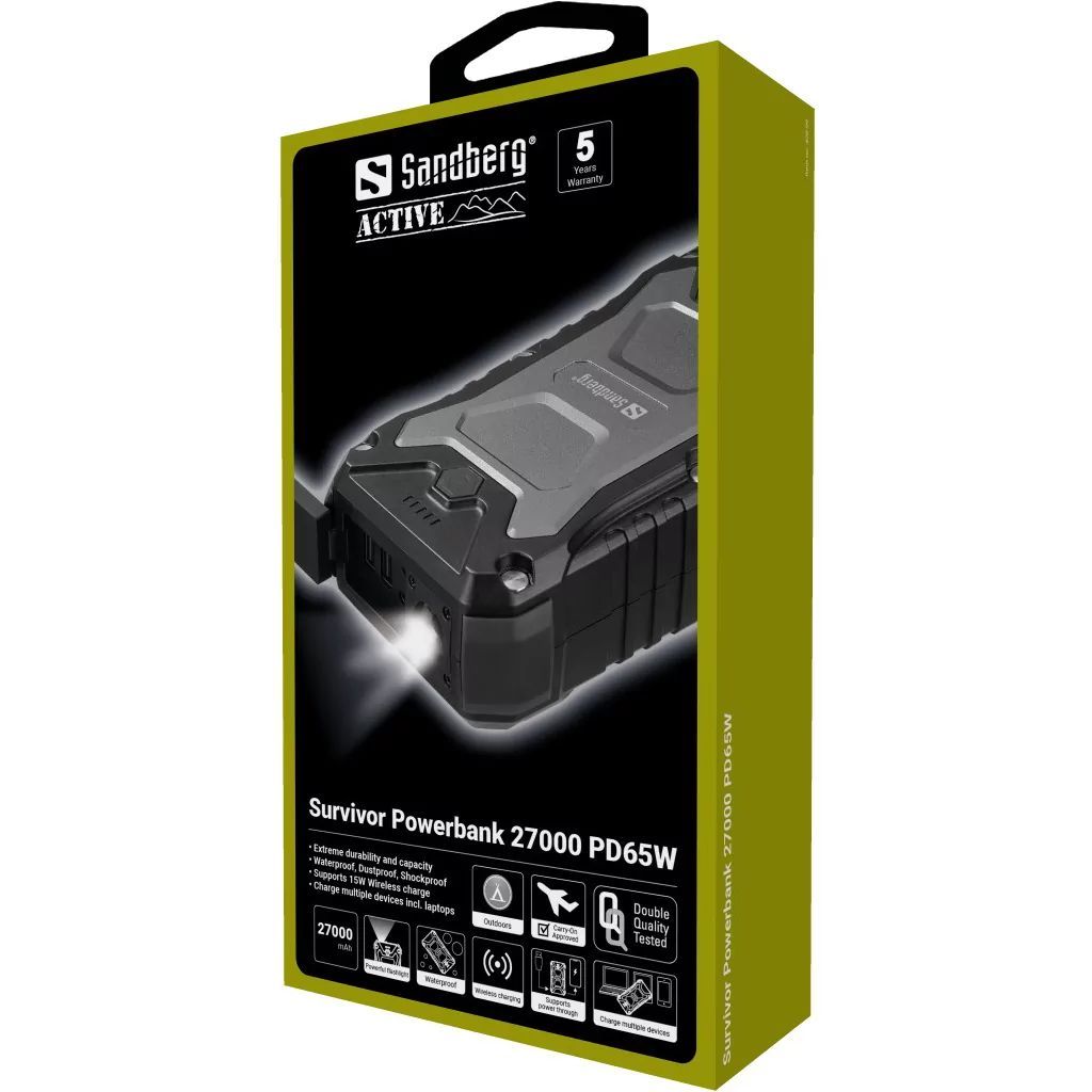 Sandberg Survivor 27000mAh PowerBank Black