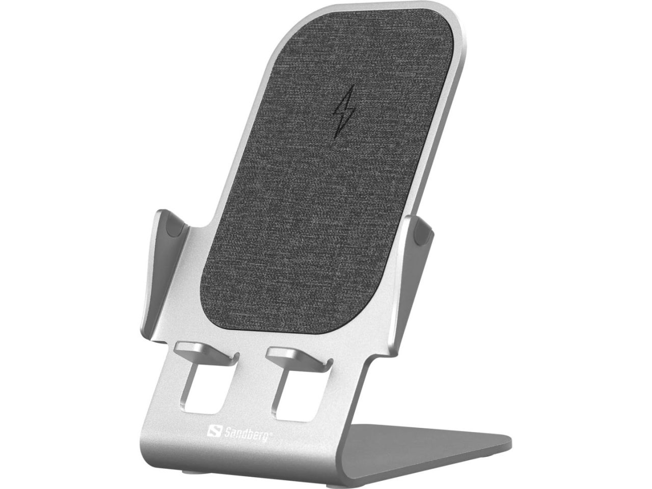 Sandberg Wireless Charger Stand 15W Alu Silver