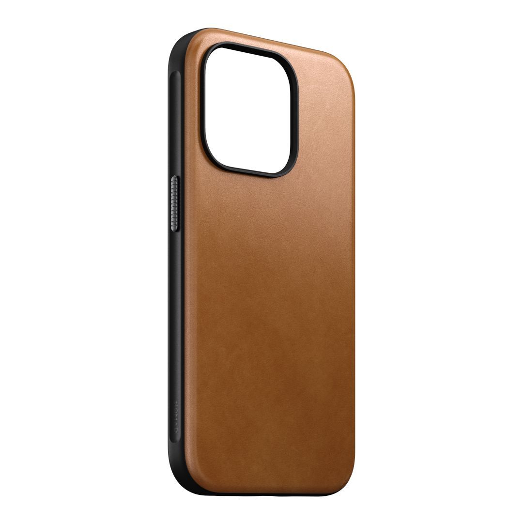 Nomad iPhone 15 Pro Modern Leather Case English Tan