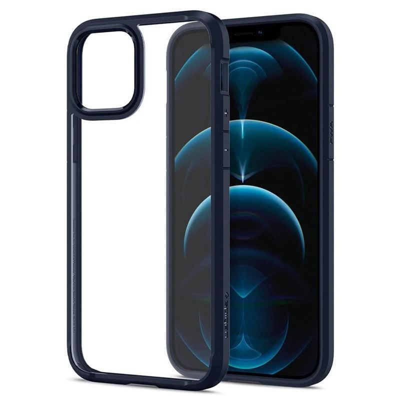 Spigen Ultra Hybrid, navy blue - iPhone 12/iPhone 12 Pro