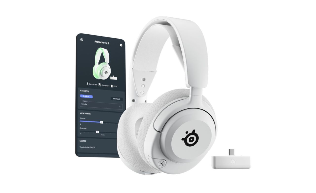 Steelseries Arctis Nova 5X Wireless Bluetooth Gaming Headset White