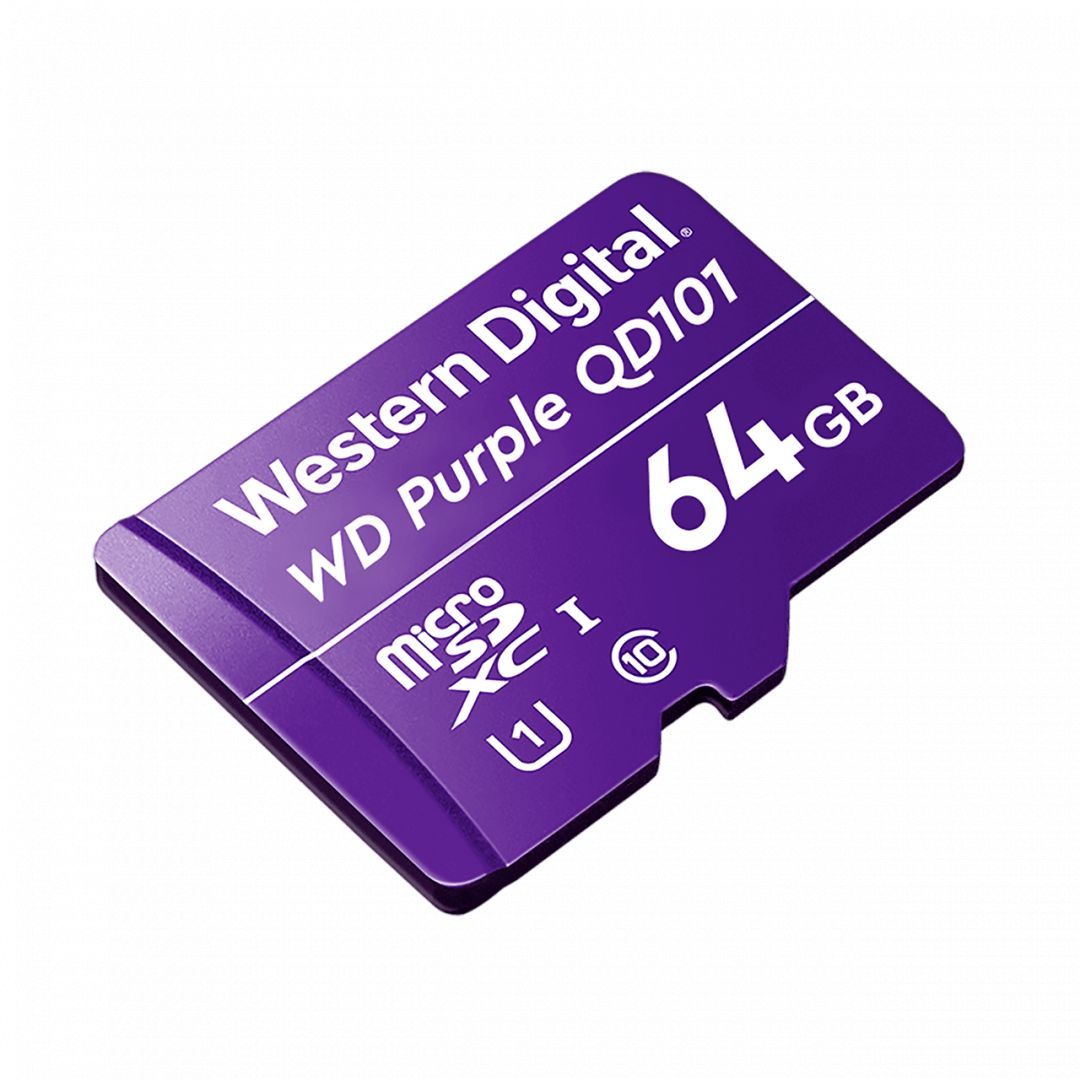 Western Digital 64GB microSDXC Class10 UHS-I (U1) Purple QD101 adapter nélkül