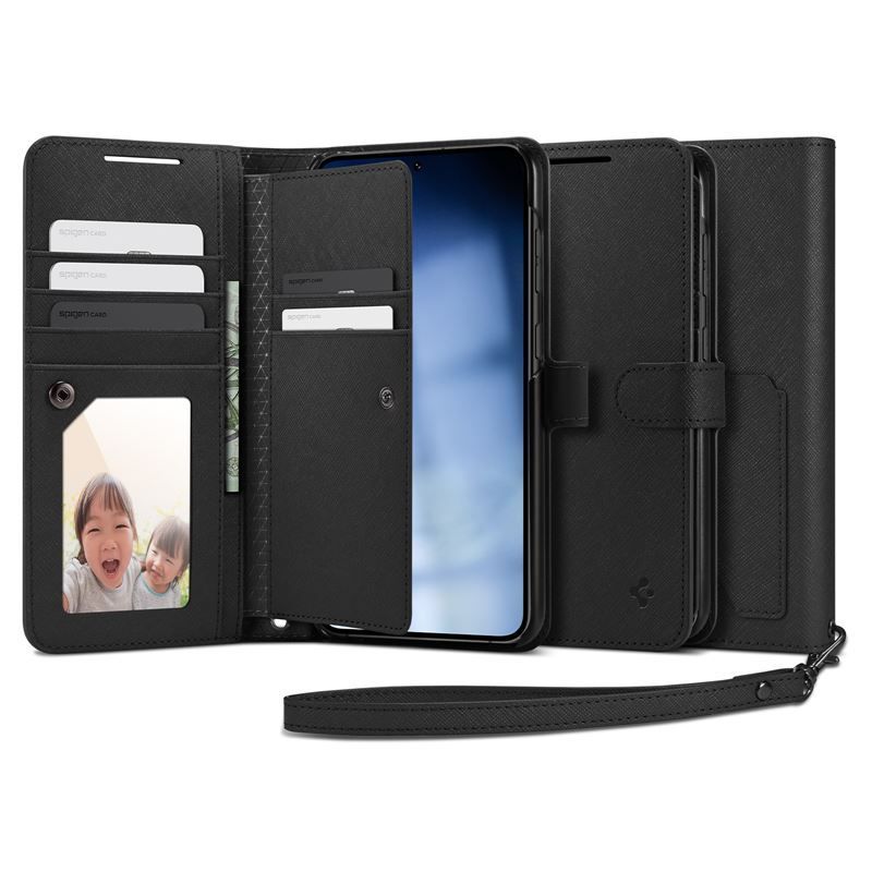 Spigen Wallet S Plus, black - Samsung Galaxy S23+