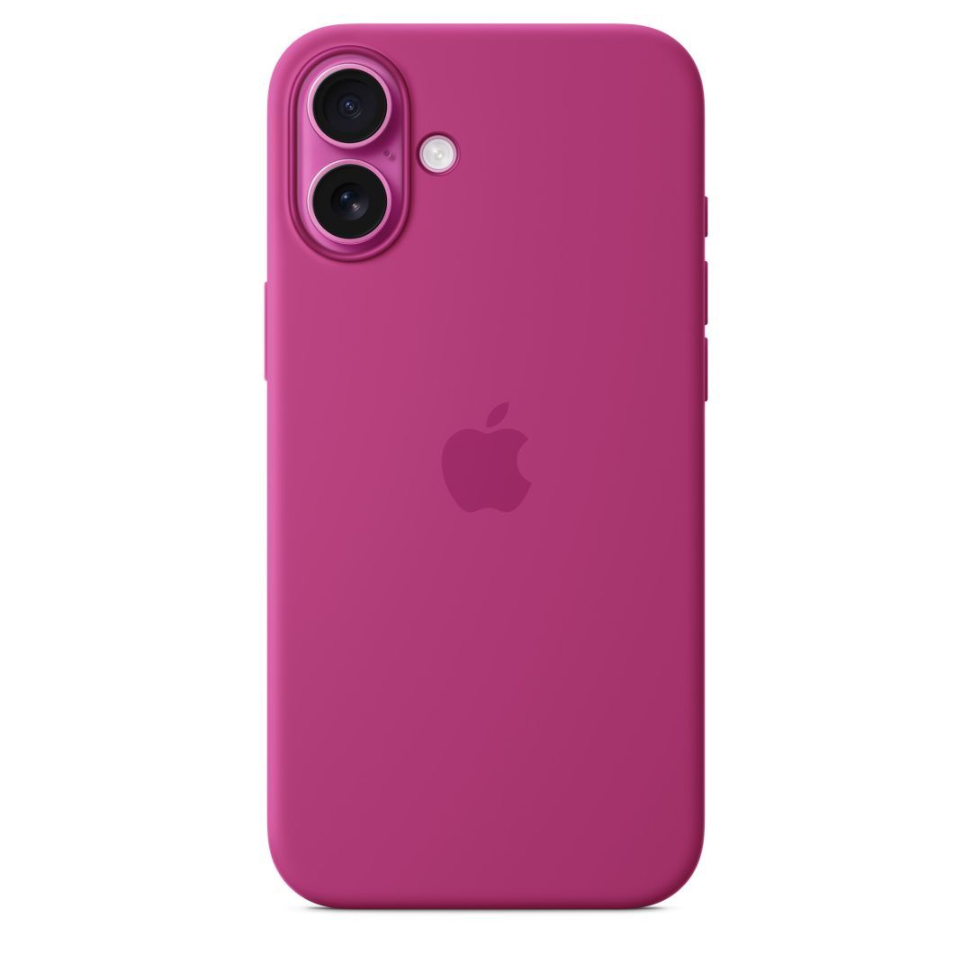 Apple iPhone 16 Plus Silicone Case with MagSafe Fuchsia (Seasonal)