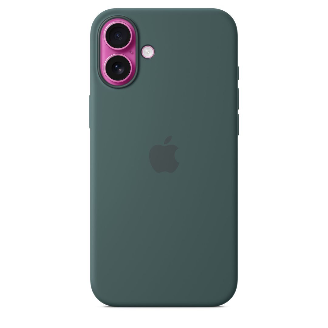 Apple iPhone 16 Plus Silicone Case with MagSafe Lake Green (Seasonal)