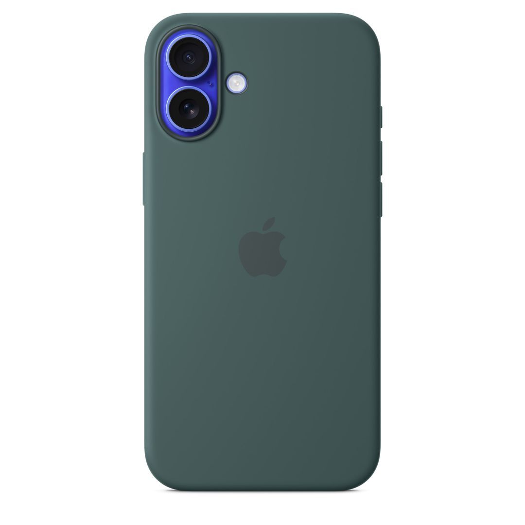 Apple iPhone 16 Plus Silicone Case with MagSafe Lake Green (Seasonal)