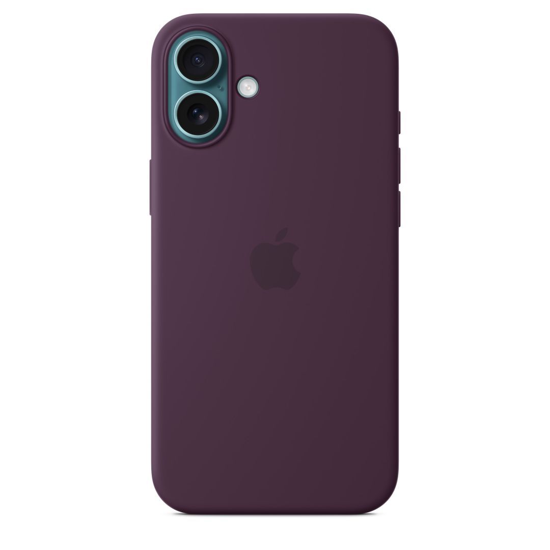 Apple iPhone 16 Plus Silicone Case with MagSafe Plum