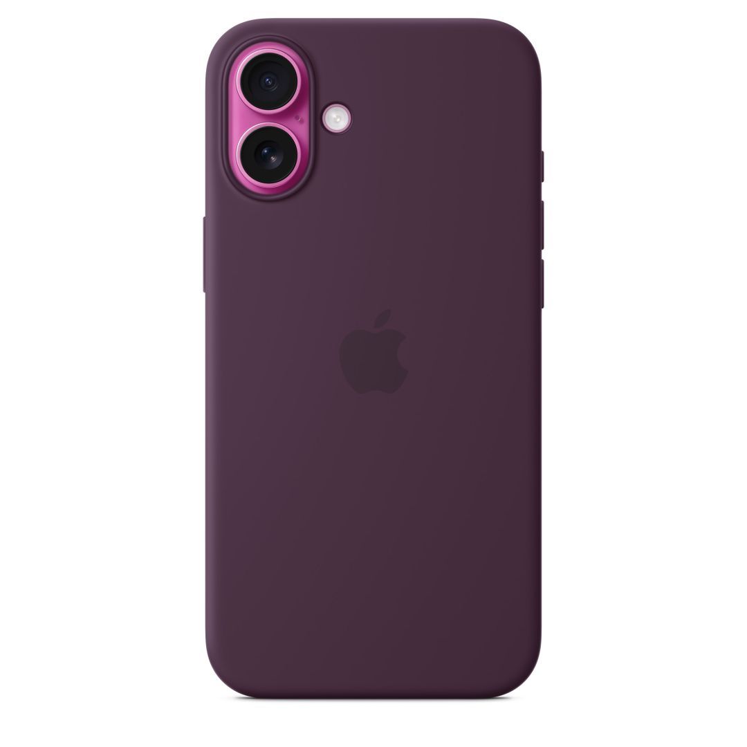 Apple iPhone 16 Plus Silicone Case with MagSafe Plum