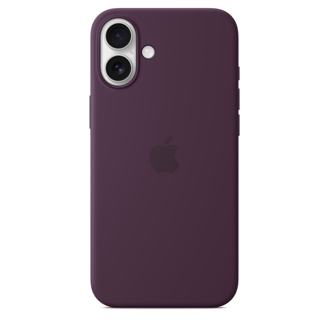 Apple iPhone 16 Plus Silicone Case with MagSafe Plum