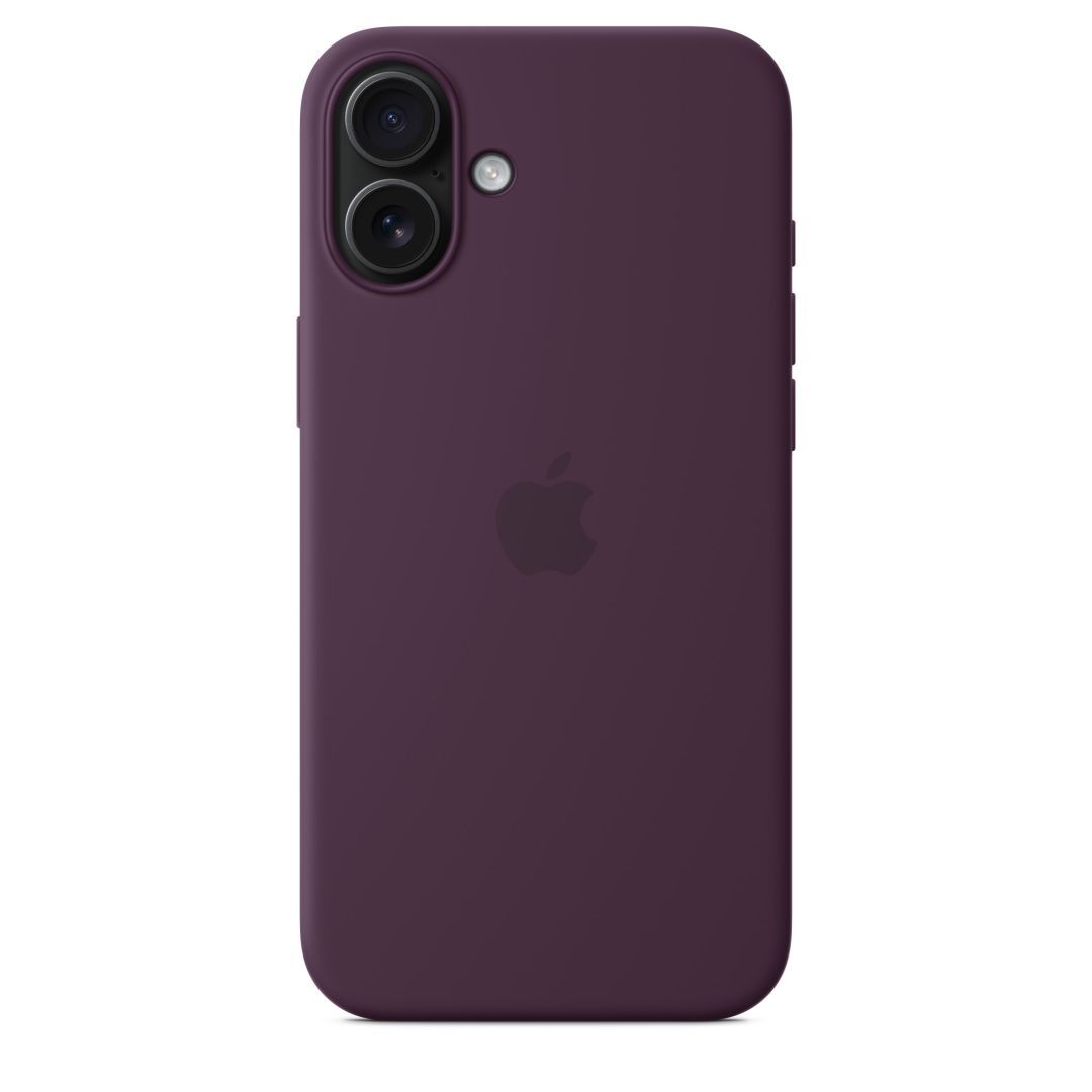 Apple iPhone 16 Plus Silicone Case with MagSafe Plum