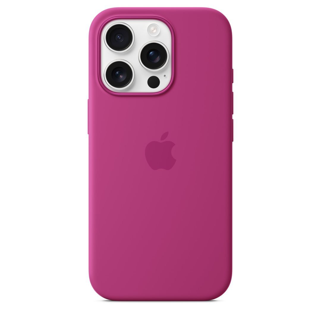 Apple iPhone 16 Pro Silicone Case with MagSafe Fuchsia (Seasonal)