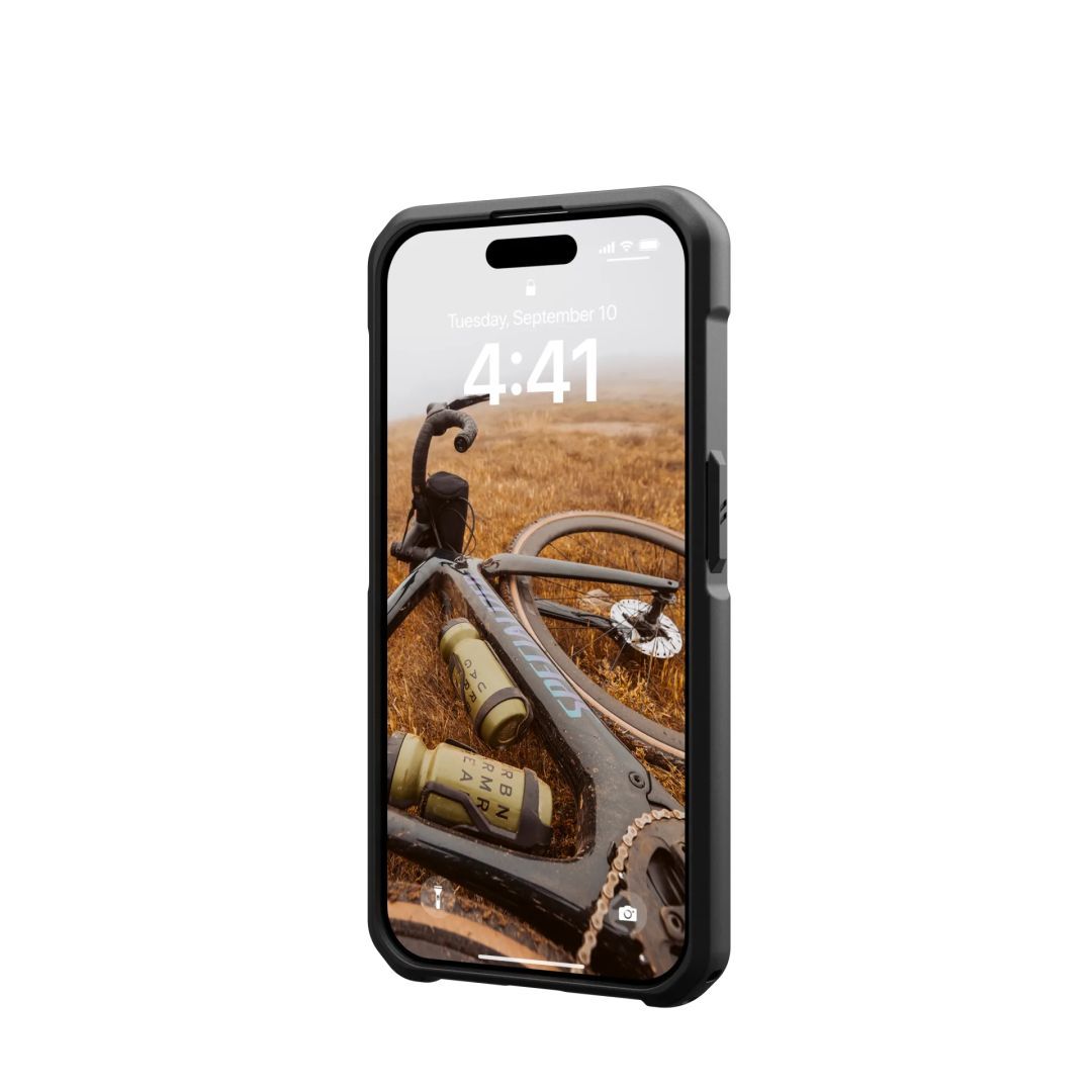 UAG Metropolis LT case for MagSafe iPhone 15 Pro Kevlar Olive