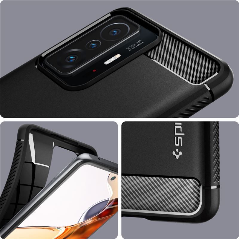 Spigen Rugged Armor, black - Xiaomi 11T/11T Pro