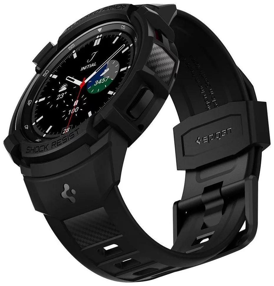 Spigen Rugged Armor Pro Samsung Galaxy Watch 4 Classic Black