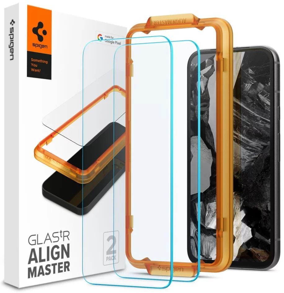 Spigen Glass tR AlignMaster for Google Pixel 8a 2 Pack