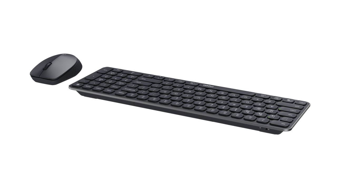 Rapoo 9310M Multi-mode Wireless Bluetooth Keyboard & Mouse Dark Grey HU