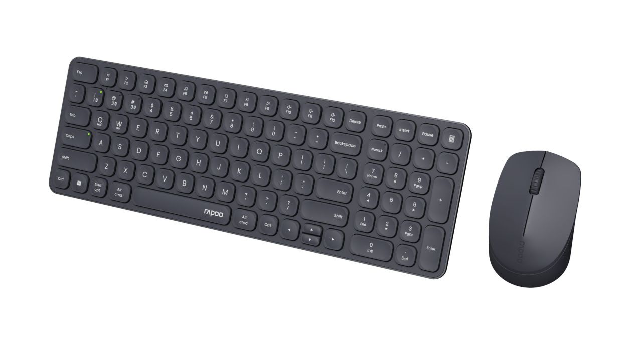 Rapoo 9310M Multi-mode Wireless Bluetooth Keyboard & Mouse Dark Grey HU