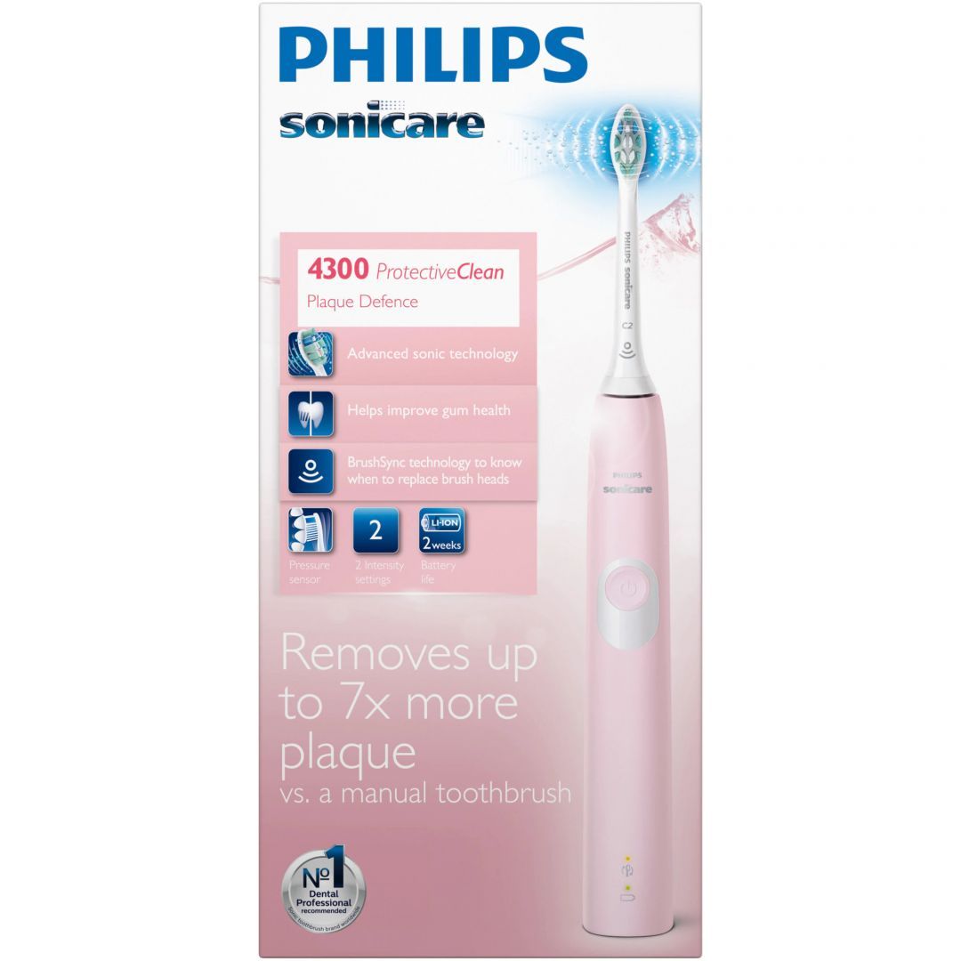 Philips HX6806/04 Sonicare ProtectiveClean 4300 Elektromos Fogkefe Pink