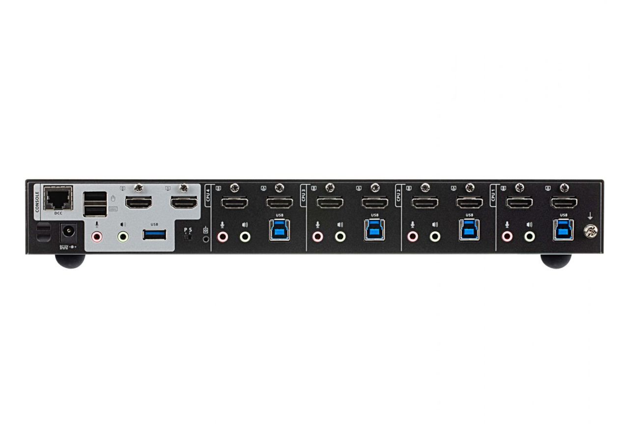 ATEN 4-Port USB 3.0 4K HDMI Dual Display KVMP Switch