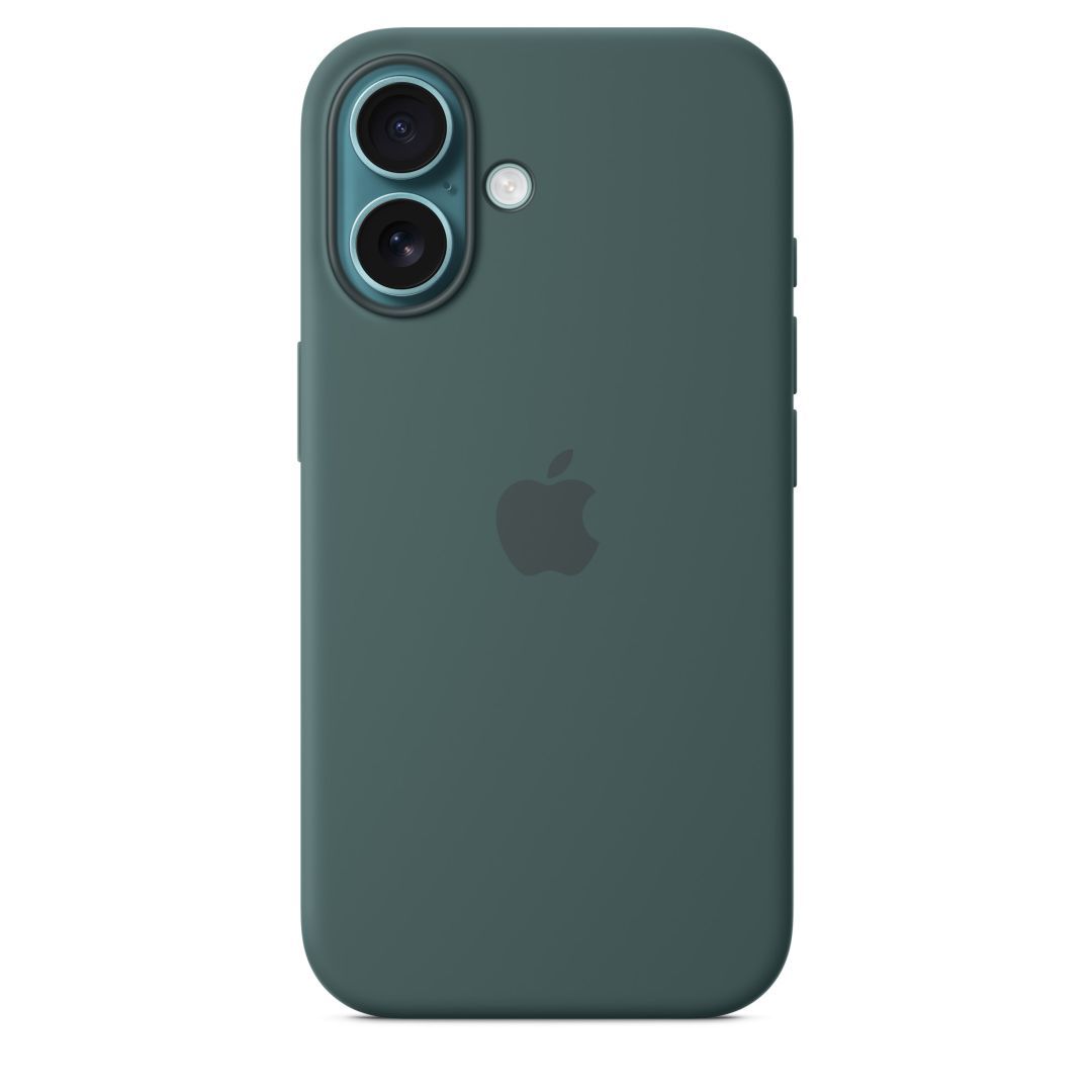 Apple iPhone 16 Silicone Case with MagSafe Lake Green (Seasonal)