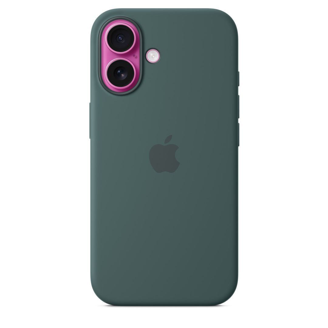 Apple iPhone 16 Silicone Case with MagSafe Lake Green (Seasonal)