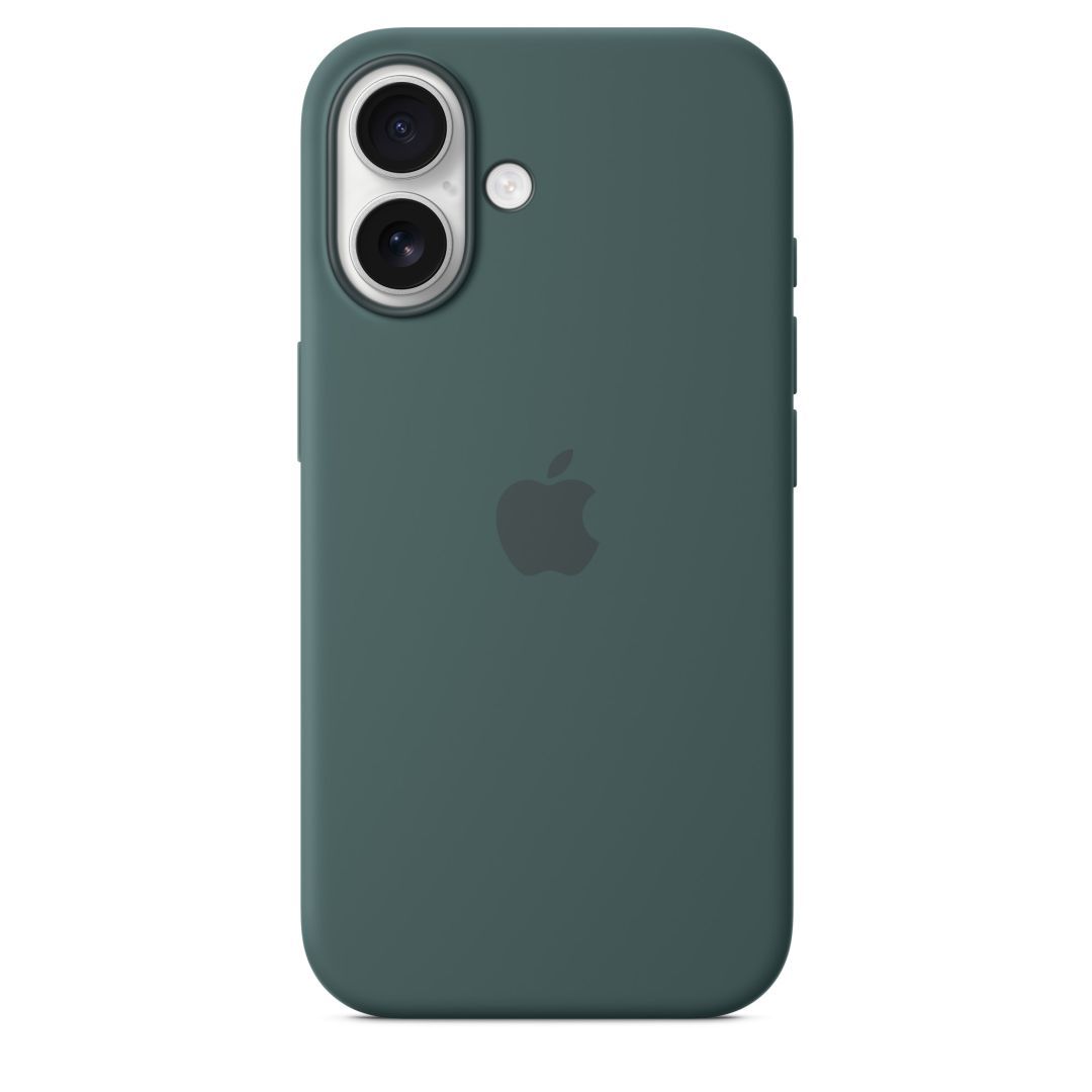 Apple iPhone 16 Silicone Case with MagSafe Lake Green (Seasonal)