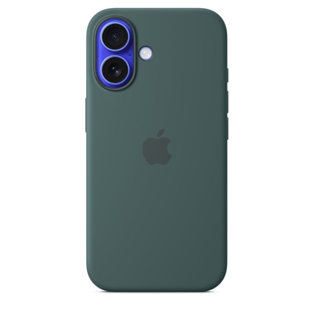 Apple iPhone 16 Silicone Case with MagSafe Lake Green (Seasonal)