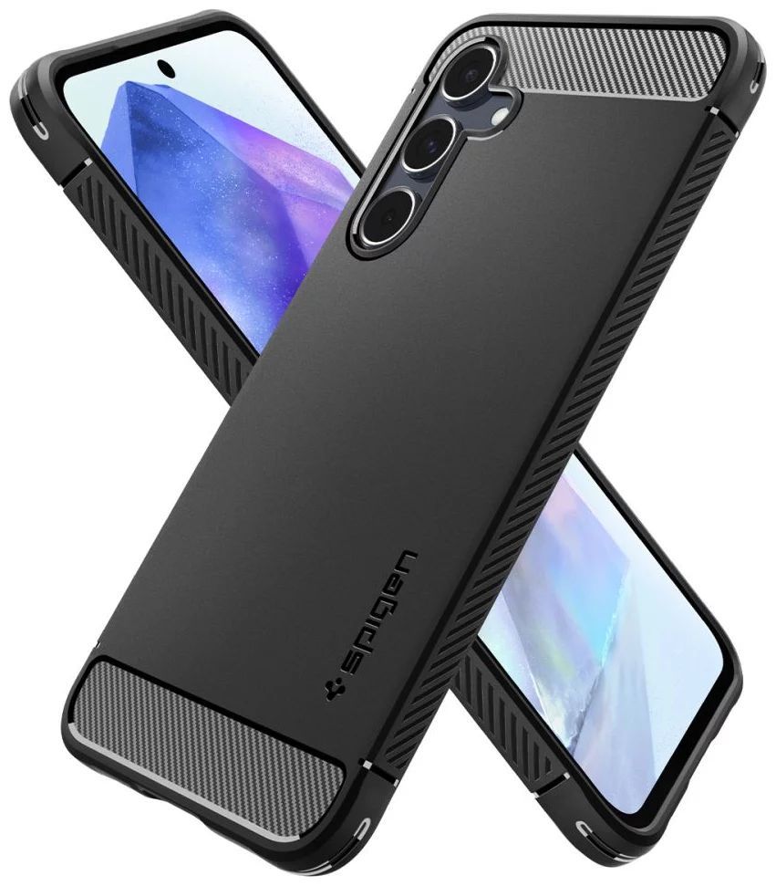 Spigen Rugged Armor Samsung Galaxy A55 Matte Black