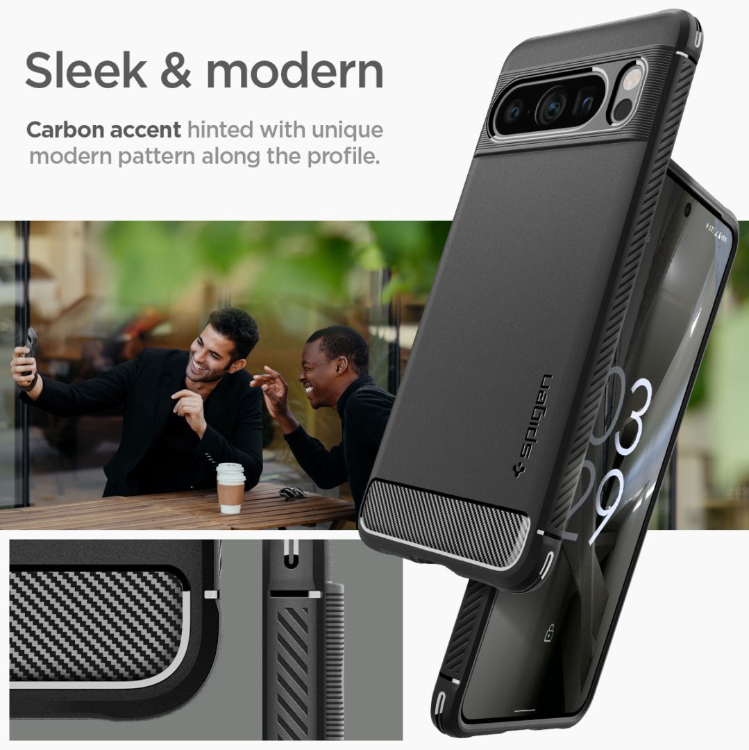 Spigen Google Pixel 8 Pro Rugged Armor Matte Black