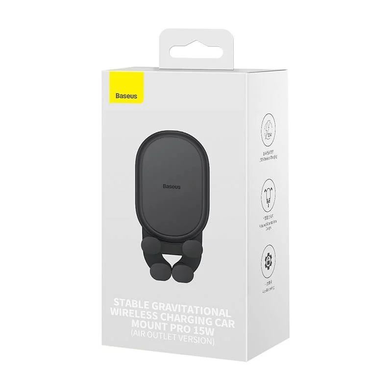 Baseus Stable Pro Wireless Charging Car Mount 15W Black