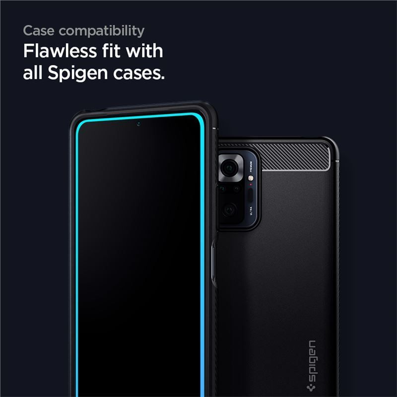 Spigen Glass FC, black - Xiaomi Redmi Note 10 Pro