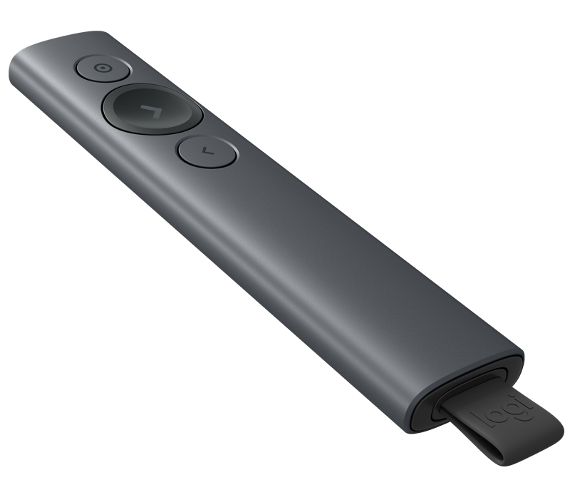 Logitech Spotlight Plus Presentation Remote Wireless Presenter Digital Laser Grey