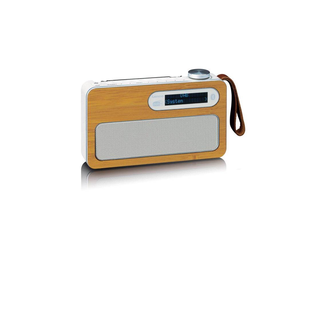 Lenco PDR-040EF Portable DAB+ radio with Bluetooth Bamboo