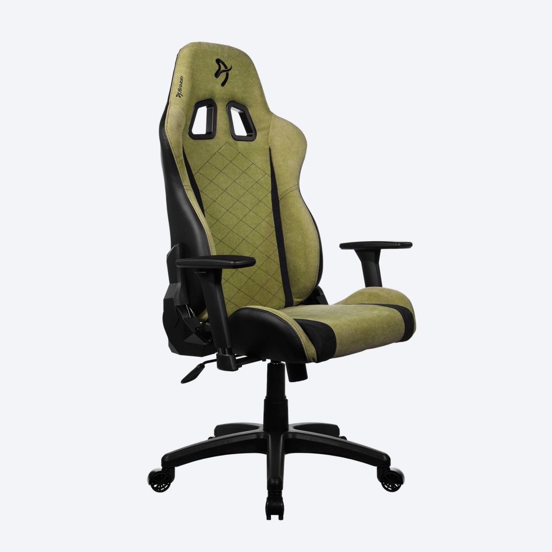 Arozzi Avanti Soft Fabric Gaming Chair Moss Green