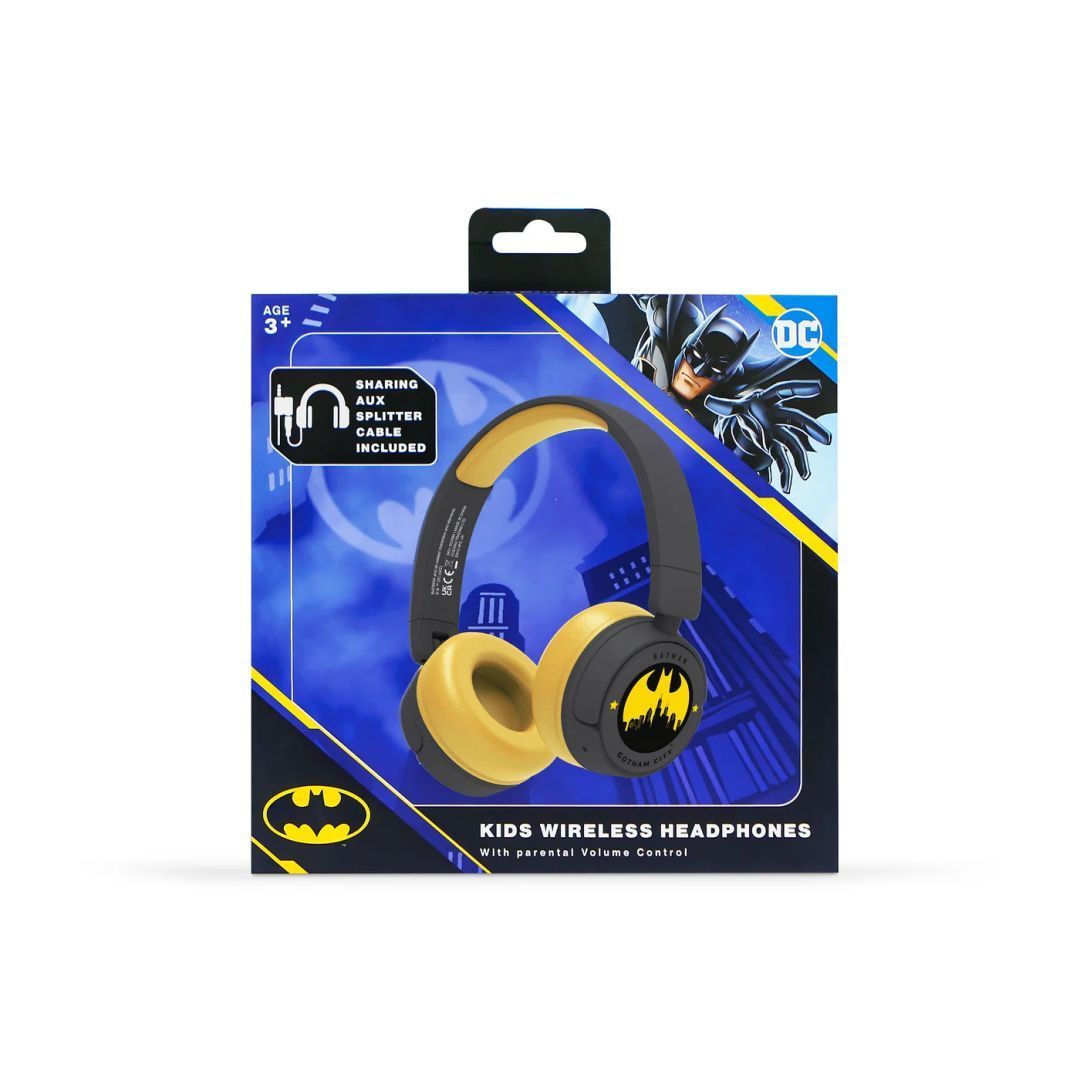 OTL Technologies Batman Gotham City Bluetooth Headset for Kids Grey/Yellow