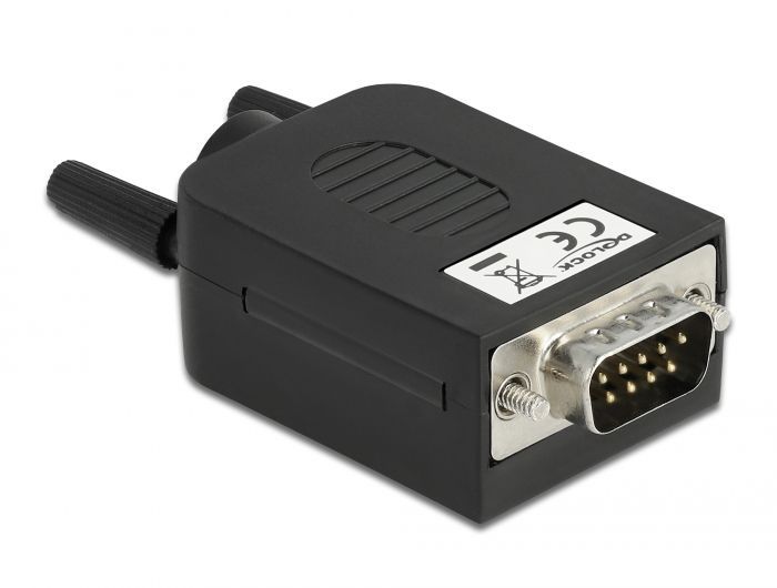 DeLock D-Sub9 male to Terminal Block with Enclosure