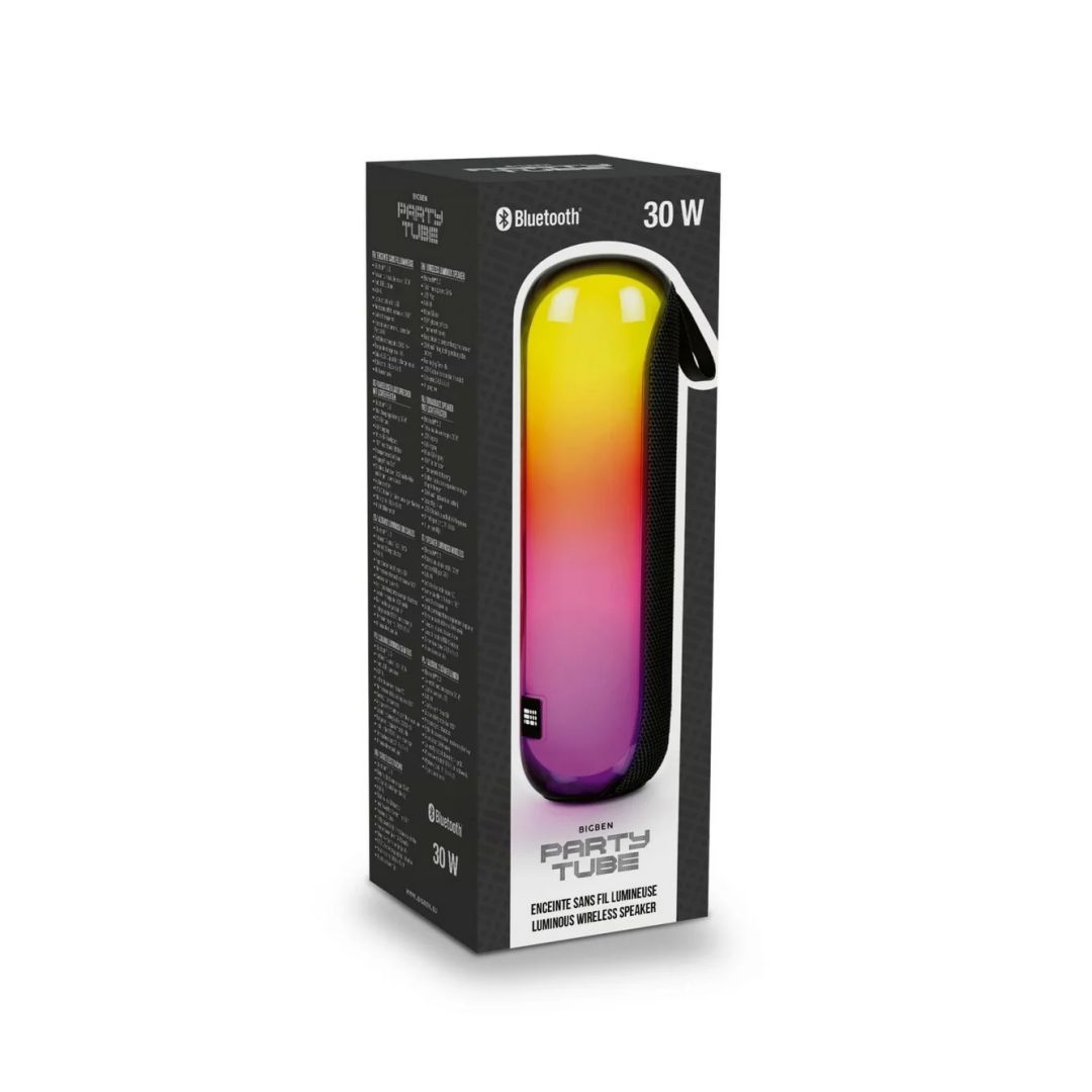 Bigben Interactive Party Tube Bluetooth Speaker Black