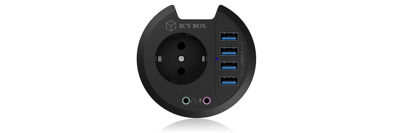 Raidsonic IcyBox IB-HUB1430 4 Port USB3.0 In-Desk Hub