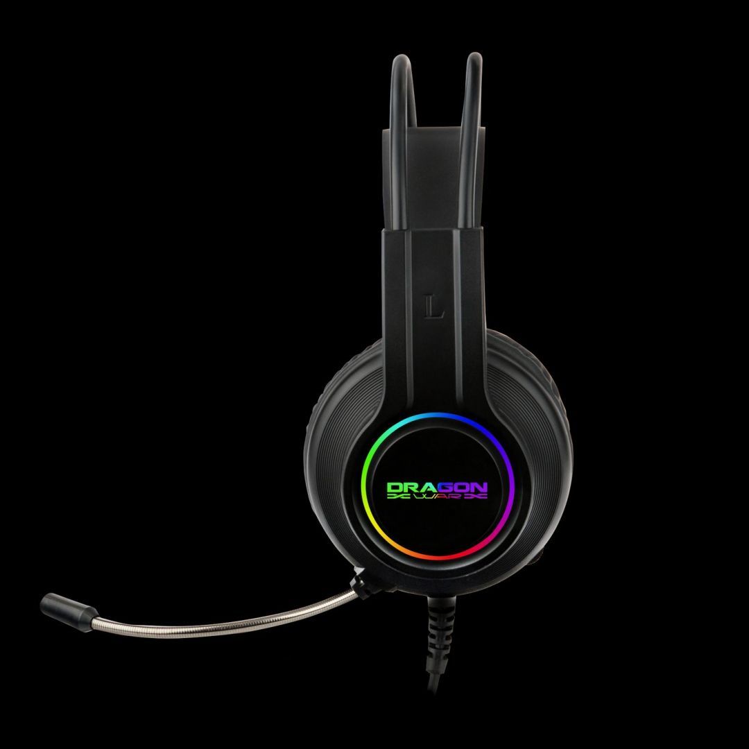 Dragon War G-HS-013 7.1 Surround RGB Gamer Headset Black