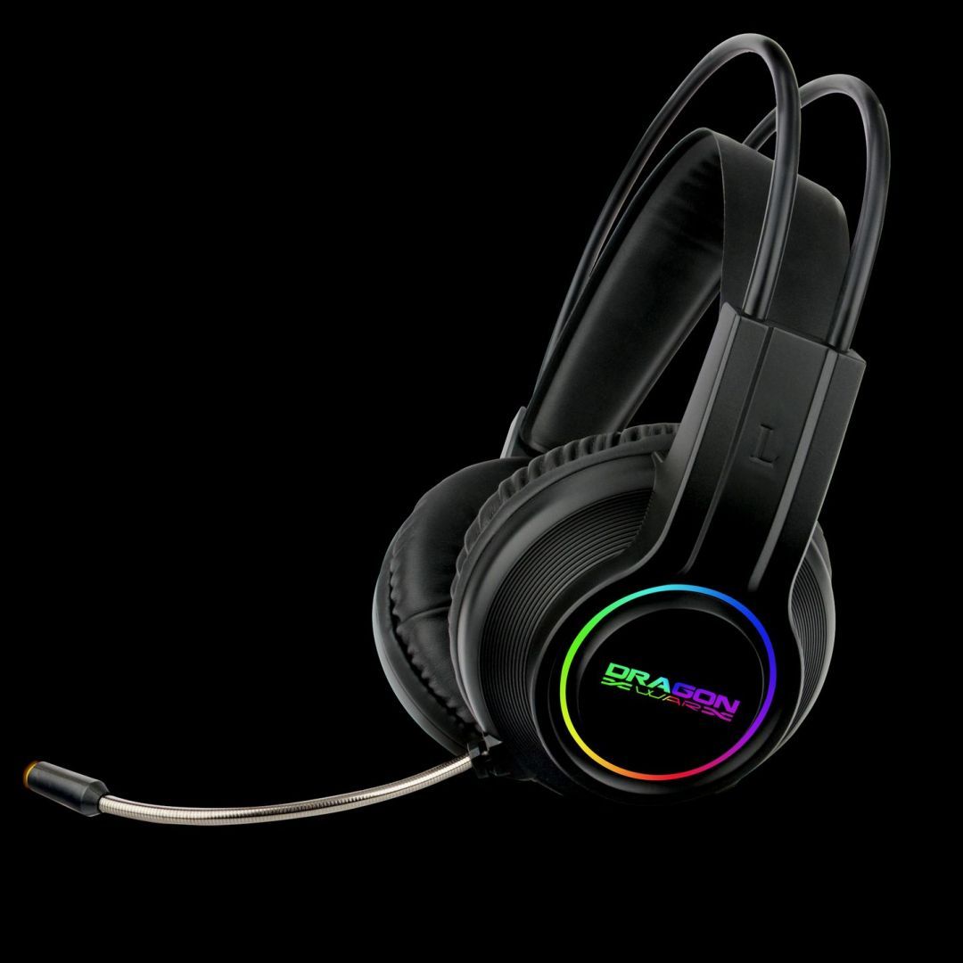 Dragon War G-HS-013 7.1 Surround RGB Gamer Headset Black