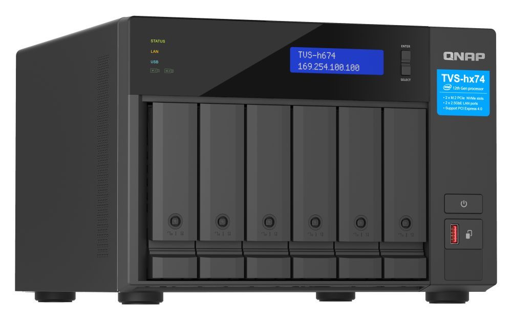 QNAP NAS TVS-H674-i5-32G (32GB) (6xHDD + 2xM.2 SSD)