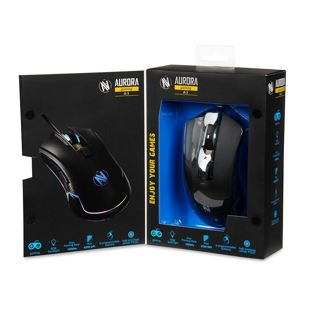 iBox Aurora A-3 Gaming Mouse Black