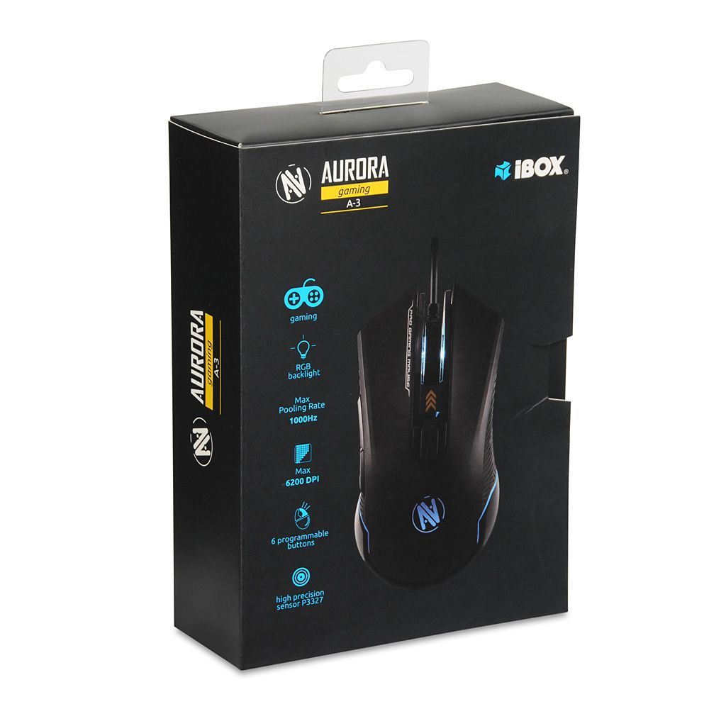 iBox Aurora A-3 Gaming Mouse Black