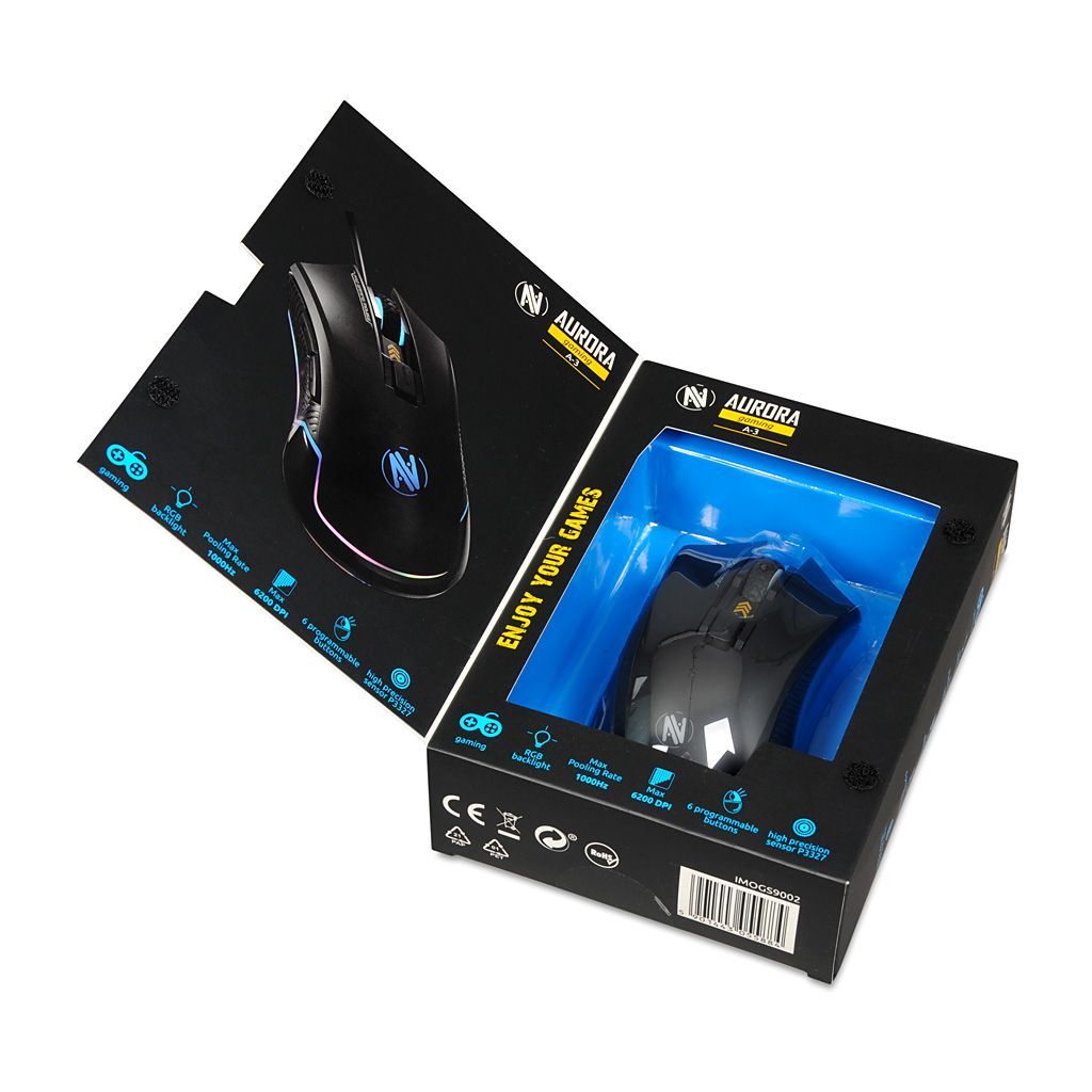 iBox Aurora A-3 Gaming Mouse Black