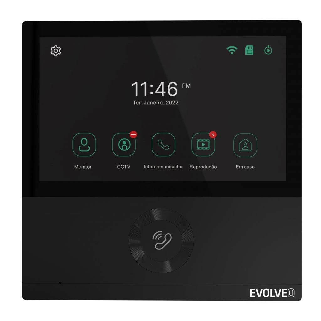 Evolveo DoorPhone AHD7 videotelefon Black