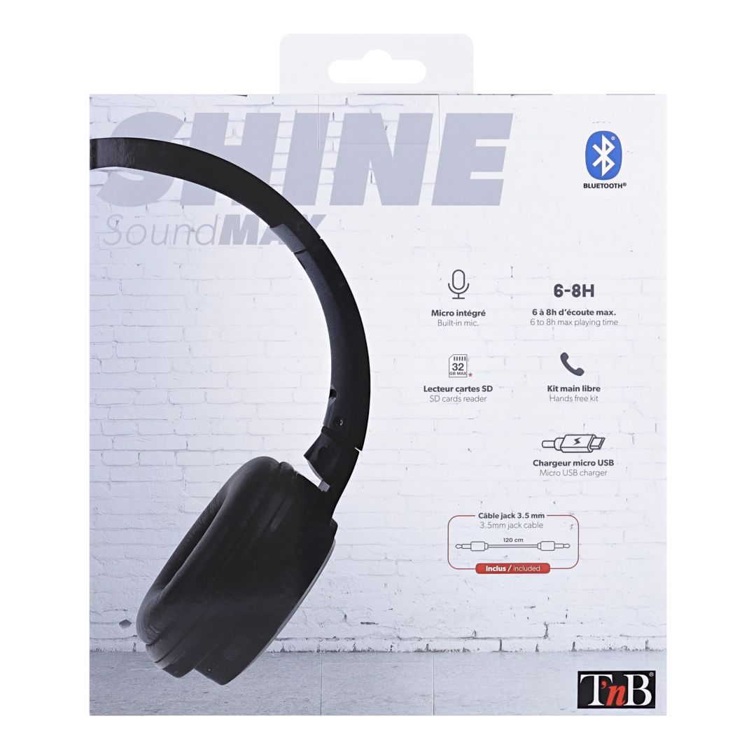 TnB Shine Bluetooth Headset Black