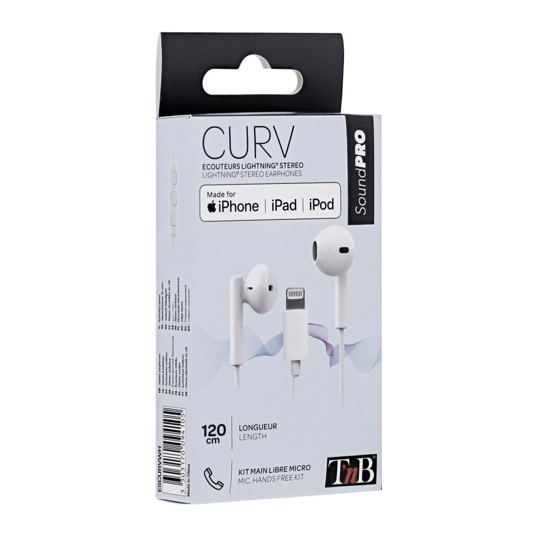 TnB Curv Lightning Headset White