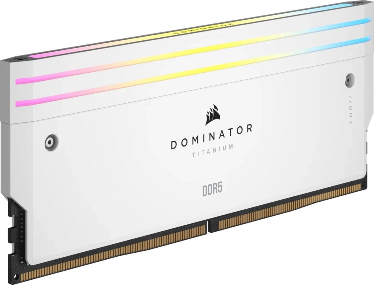 Corsair 48GB DDR5 6000MHz Kit(2x24GB) Dominator Titanium RGB White