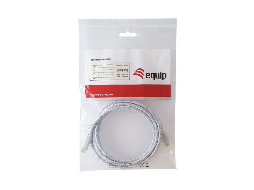 EQuip USB-C 3.2 Gen2 to USB-C 100W cable 2m White